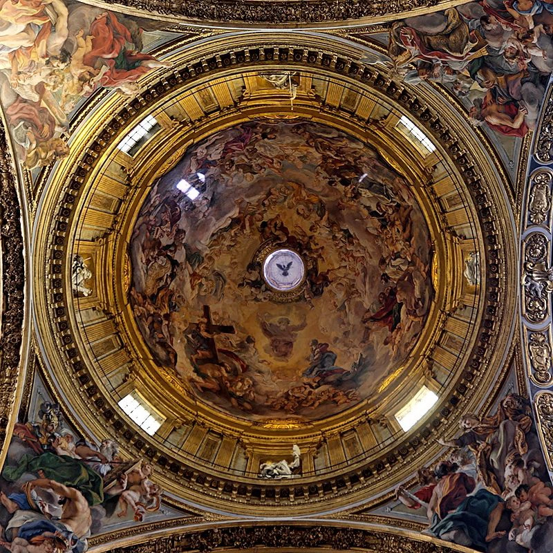 Presentazione in Paradiso dei Santi gesuiti - Chiesa del SS. Nome di Gesù all'Argentina, Roma